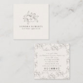 Modern vierkant voedingsspecialist Visitekaartje (Voorkant / Achterkant)