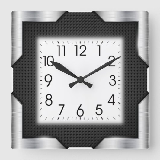 Modern Vierkante Klok (Voorkant)
