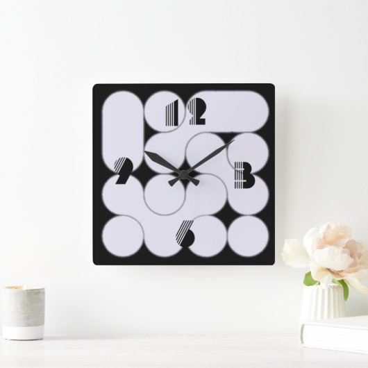 Modern Vierkante Klok (Huis)