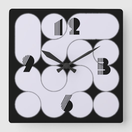 Modern Vierkante Klok (Voorkant)