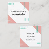 modern vierkante visitekaartje (Voorkant / Achterkant)