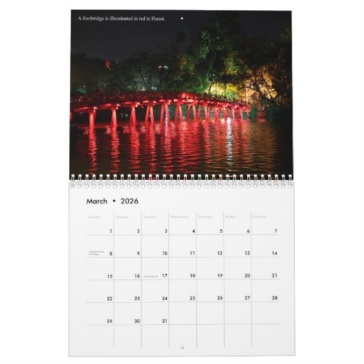 Modern Vietnam Ouder en vriendschappelijk Kalender (Mar 2026)