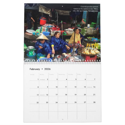 Modern Vietnam Ouder en vriendschappelijk Kalender (Feb 2026)