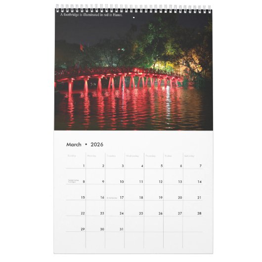Modern Vietnam Ouder en vriendschappelijk Kalender (Mar 2026)