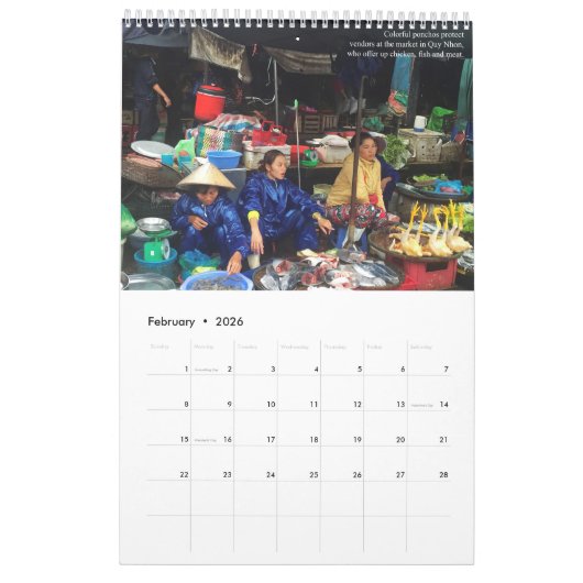Modern Vietnam Ouder en vriendschappelijk Kalender (Feb 2026)