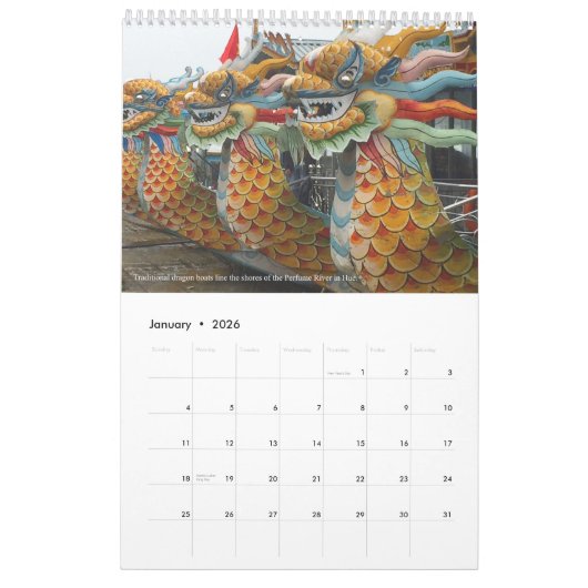 Modern Vietnam Ouder en vriendschappelijk Kalender (Jan 2026)