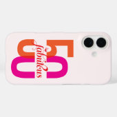Modern Vijftig & Fabulous 50ste verjaardag Case-Mate iPhone Case (Achterkant (horizontaal))