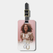 Modern Vijftig & Fabulous 50ste verjaardag Elegant Bagagelabel (Voorkant verticaal)