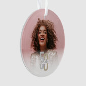 Modern Vijftig & Fabulous 50ste verjaardag Elegant Ornament (voorkant)