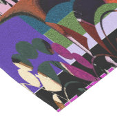 Modern Vine Leaf Floral Korte Tafelloper (Hoek)