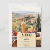 Modern Vino voor geloften Vrijgezellenfeest Kaart (Voorkant)