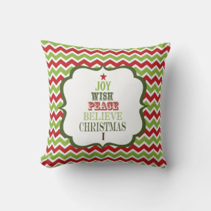 Modern vintage kerstboom kussen