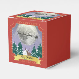 Modern Vintage Kerstnacht met kerstman Bedankdoosjes