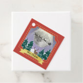 Modern Vintage Kerstnacht met kerstman Bedankjes Labels (In situ)