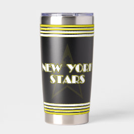 Modern Vintage New York Stars Logo Geïsoleerde Drinkbeker