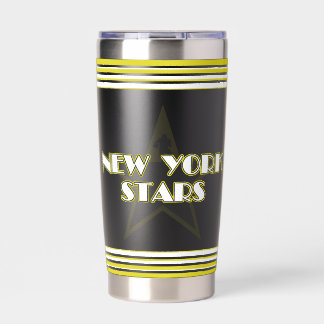 Modern Vintage New York Stars Logo Geïsoleerde Drinkbeker