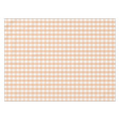 Modern Vintage Peach Gingham Pattern Spring Summer Tafelkleed (Voorkant (Horizontaal))
