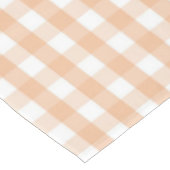 Modern Vintage Peach Gingham Pattern Spring Summer Tafelkleed (Gekanteld)