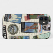 modern vintage reizen USA Case-Mate iPhone Case (Achterkant (horizontaal))