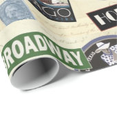 Modern Vintage Travel USA Cadeaupapier (Rol Hoek)