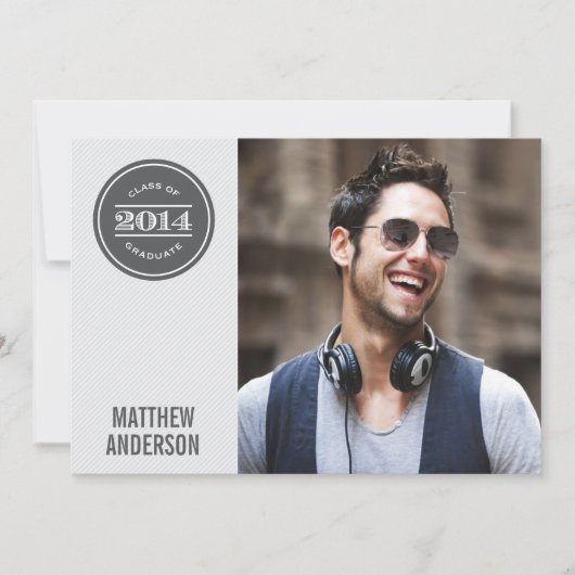 Modern Vintage | Uitnodiging voor eindexamenfeest (Voorkant)