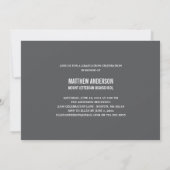 Modern Vintage | Uitnodiging voor eindexamenfeest (Achterkant)