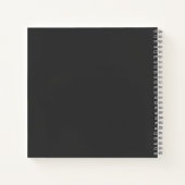 Modern Vinyl Coffee Personalized Notebook Notitieboek (Achterkant)