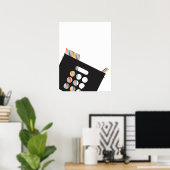 Modern Vinyl Junkie Record Crate Poster (Thuiskantoor)