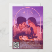 Modern Violet Viva Magenta Velvet Abstract Glitter Kaart (Achterkant)