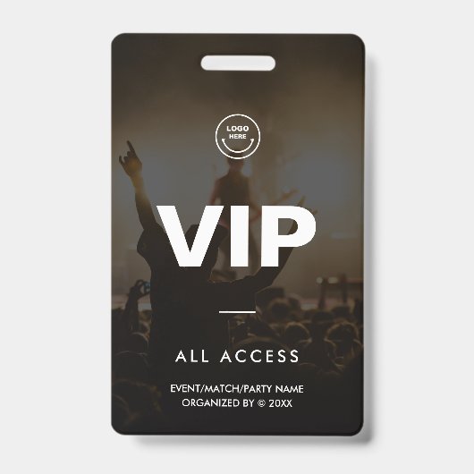 Modern VIP All Access Event Concert Match Party Badge (Voorzijde)