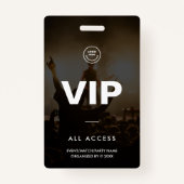 Modern VIP All Access Event Concert Match Party Badge (Voorkant)