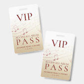 Modern VIP All-Access Pas Outdoor Evenement Badge (Voor- en achterkant)