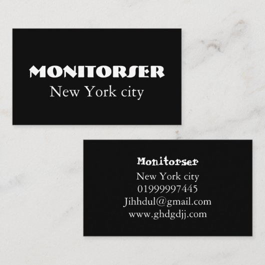 Modern  Visitekaartje (Voorkant / Achterkant)