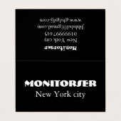 Modern  Visitekaartje (Buitenkant ongevouwen)