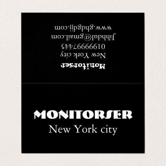 Modern Visitekaartje (Buitenkant ongevouwen)