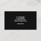 modern visitekaartje (Achterkant)