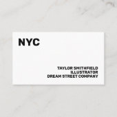 Modern Visitekaartje (Voorkant)