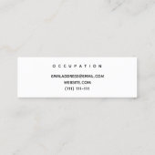 modern visitekaartje (Achterkant)