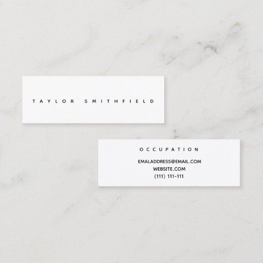 modern visitekaartje (Voorkant / Achterkant)