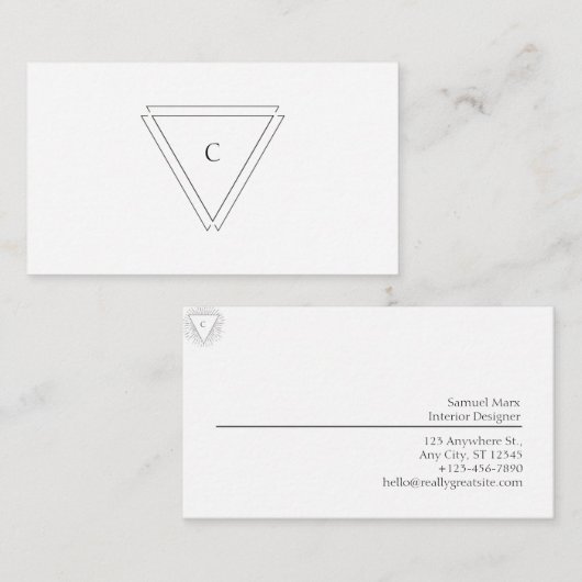 Modern Visitekaartje (Voorkant / Achterkant)