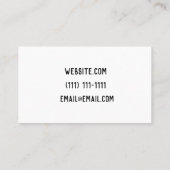 modern visitekaartje (Achterkant)