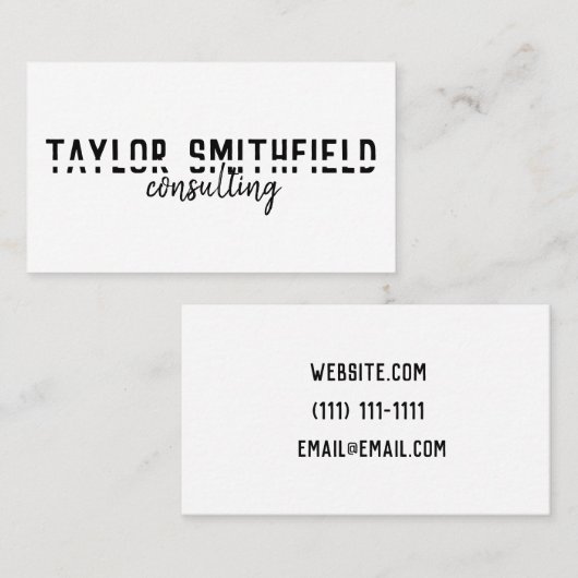 modern visitekaartje (Voorkant / Achterkant)