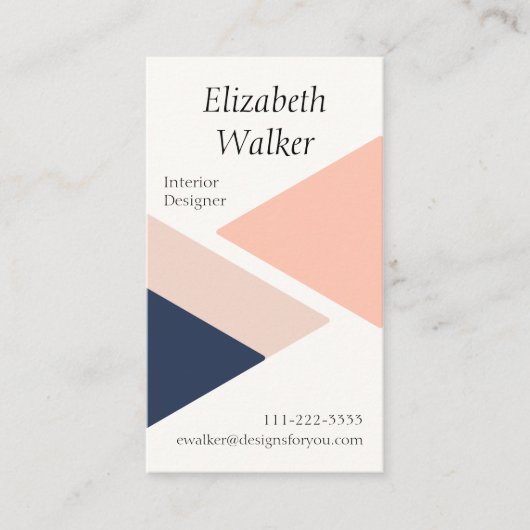 Modern Visitekaartje (Voorkant)