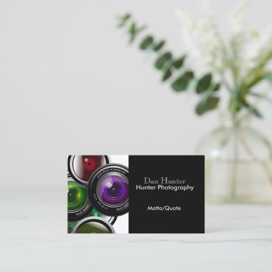 Modern Visitekaartje fotograaf (Staand voorkant)