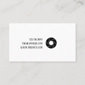 Modern Visitekaartje fotograaf (Achterkant)