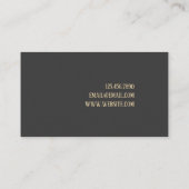 Modern Visitekaartje fotograaf (Achterkant)