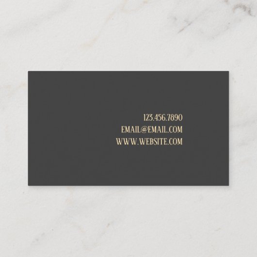 Modern Visitekaartje fotograaf (Achterkant)