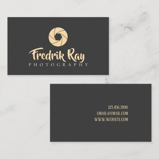 Modern Visitekaartje fotograaf (Voorkant / Achterkant)