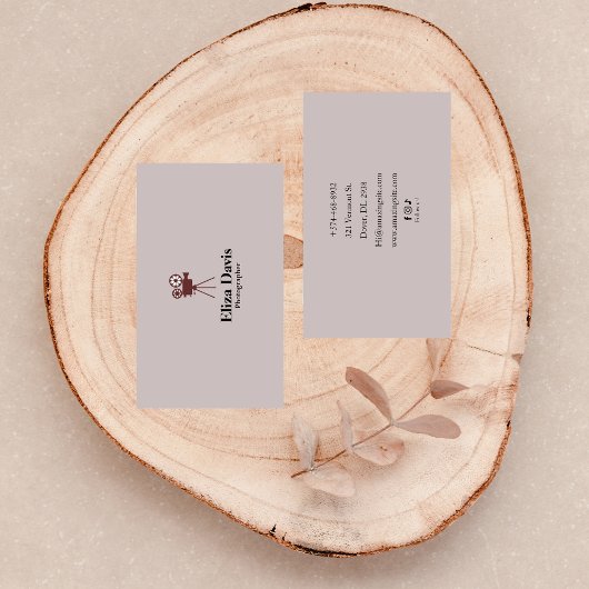 Modern Visitekaartje fotograaf