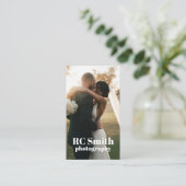 Modern Visitekaartje fotograaf (Staand voorkant)